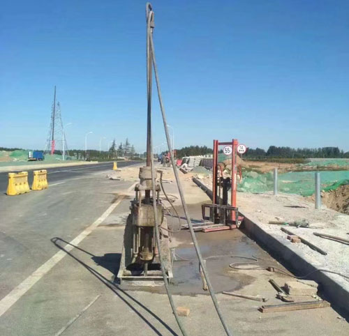 冕宁公路高聚物注浆加固